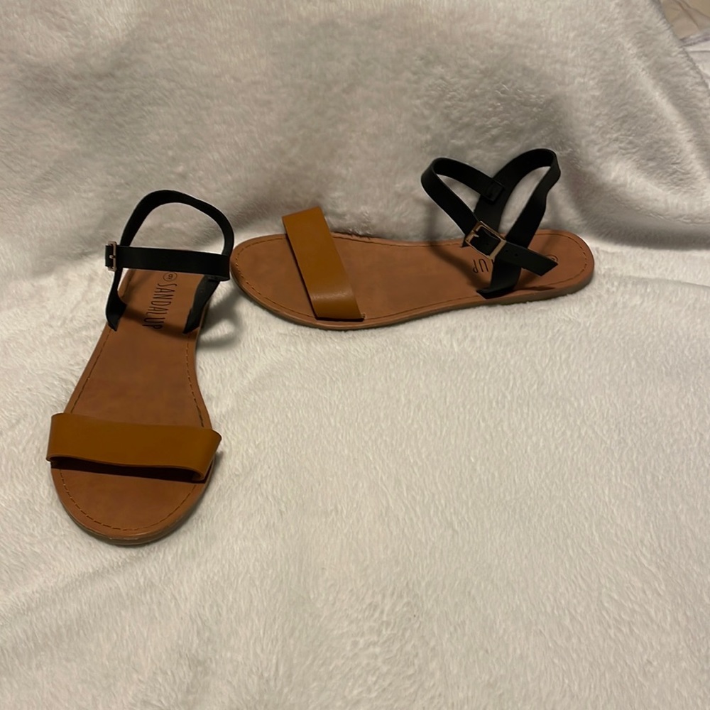 Sandals.